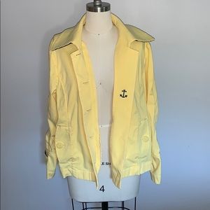 🤩L.L. Bean Yellow Seaside Anchor Nautical Jacket